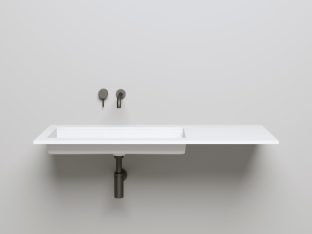 Раковина из искусственного камня S-Sense Salini Marea 1802110G 70х40 встраиваемая цвет белый